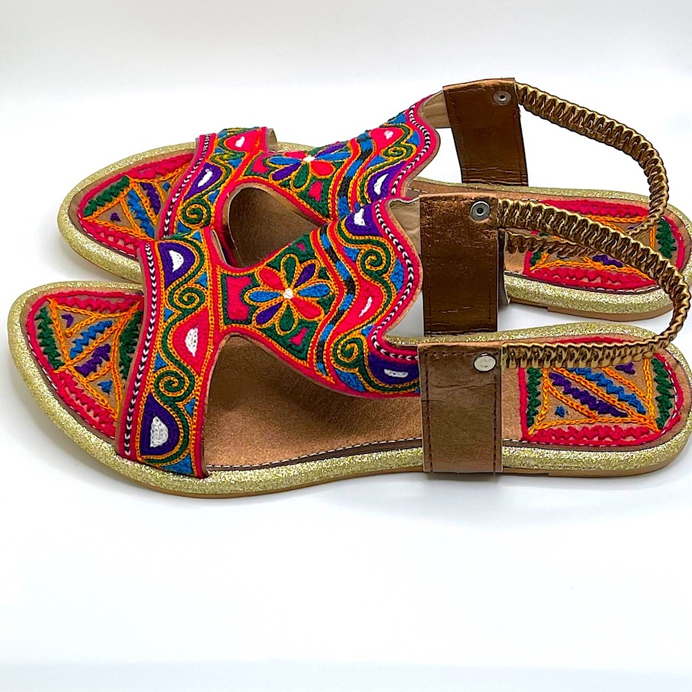 Handmade Embroidered Peshawari Sandal For Women